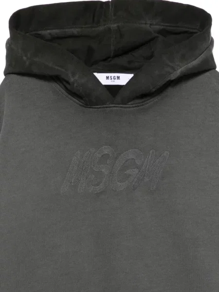 Bluza z kapturem dziecięca Msgm szara