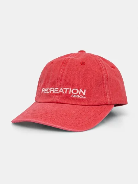 Шапка с козирка P.E Nation Throwback Cap с апликация червено