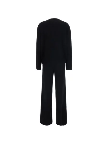 Pantaloni Soft Goat din cașmir negru