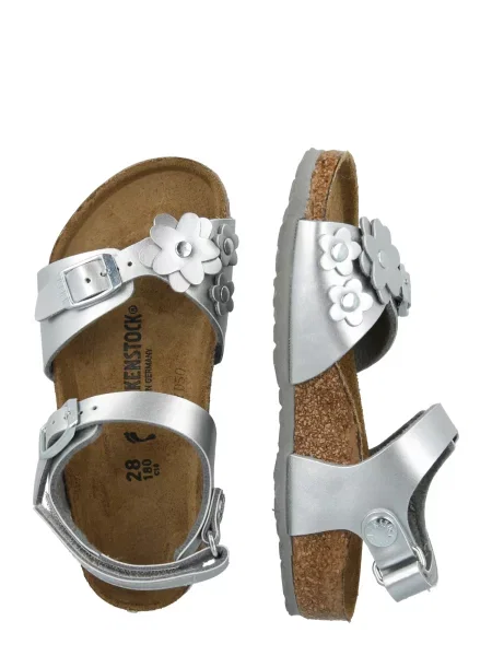 BIRKENSTOCK Sandále Rio strieborná