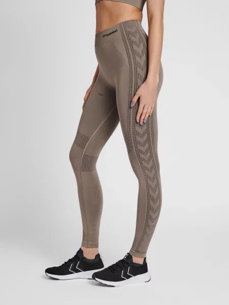 Legginsy mid-rise Hummel Shaping szare