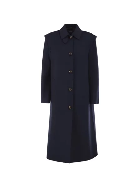 Palton Weekend Max Mara evazat albastru