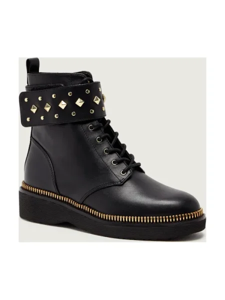 Michael Kors De piele botine HASKELL CUFF negru