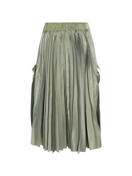 Fustă midi Sacai verde