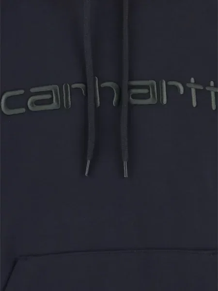 Hanorac cu glugă Carhartt Wip cu glugă negru