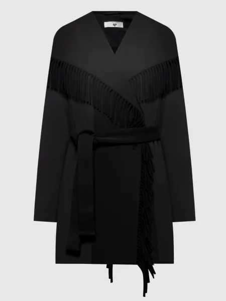 Куртка з бахромою Twinset чорна