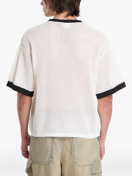 Tricou Karl Kani cu imagine plasă alb
