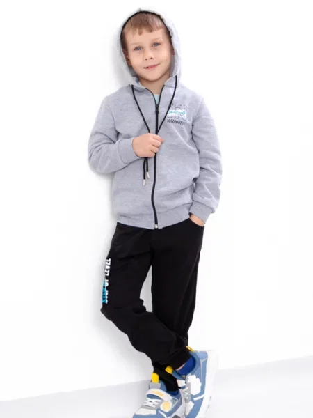 Дитячий Спортивний костюм Носи своє бавовна/поліестер сірий