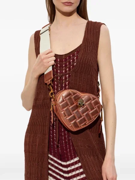 Body Kurt Geiger London cu motiv cu inimi portocaliu