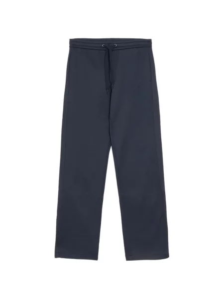 Pantaloni Valentino Garavani cu imagine din jerseu albastru