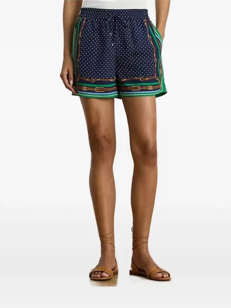 Pantaloni scurți Lauren Ralph Lauren cu buline cu imagine albastru