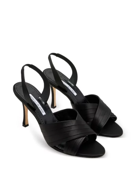 Dirželis sandalai Manolo Blahnik slingback juoda