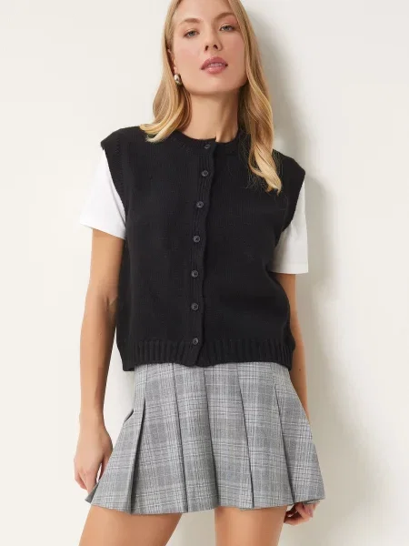 Vestă Happiness İstanbul negru