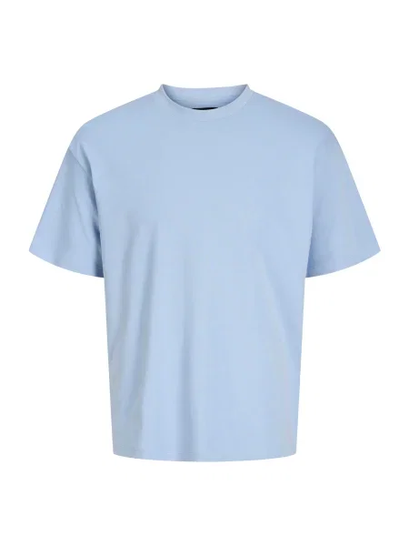 Jack & Jones Plus Tricou JPRBLASUMMER albastru deschis / lână alb
