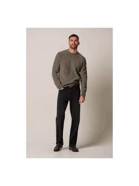 Sweter Profuomo z kaszmiru brązowy
