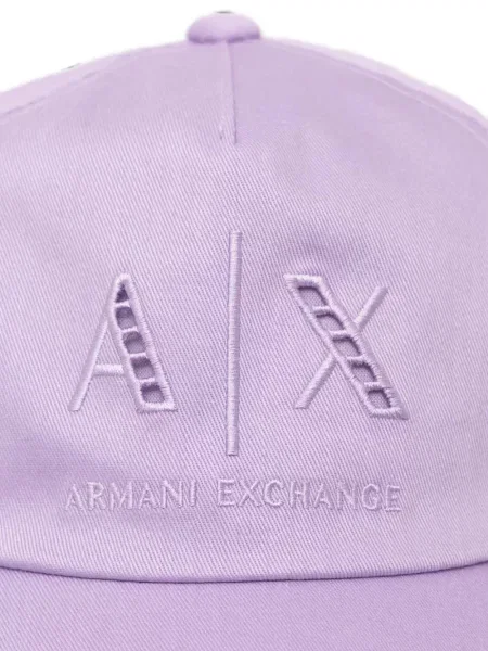 Șapcă Armani Exchange cu broderie violet