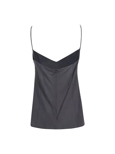 Jedwabny top Max Mara niebieski