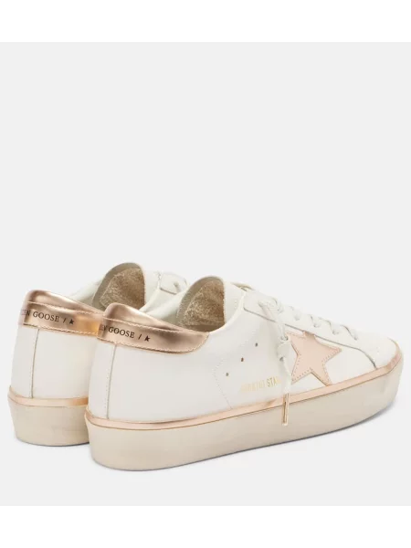 Kožené tenisky Golden Goose Hi Star béžová