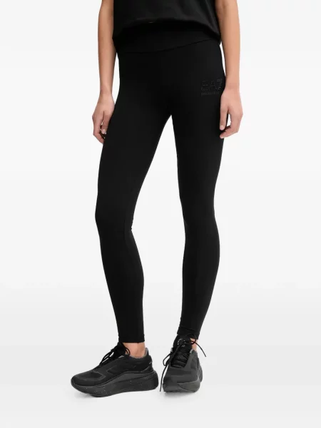 Leggings Ea7 Emporio Armani cu imagine negru
