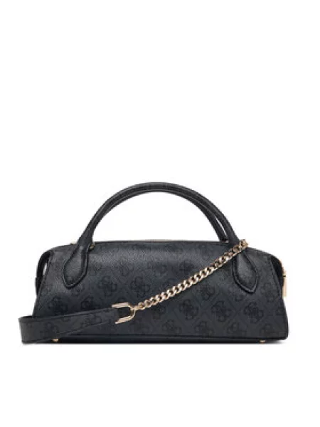 Ročna torba Guess Yvonne Logo Mini Temno siva