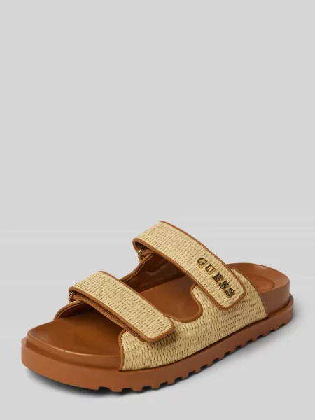 Guess klapki FADELIZE FLJFDE beżowy