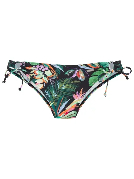 VENICE BEACH Slip costum de baie verde pin / roz / roșu deschis negru