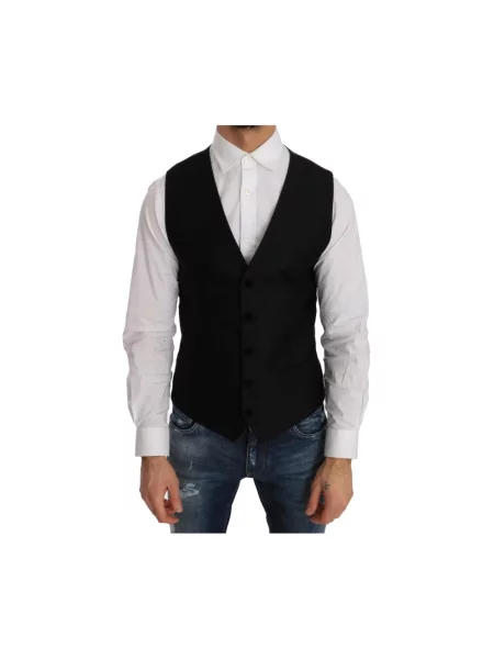 Kamizelka Dolce And Gabbana wełniana czarna