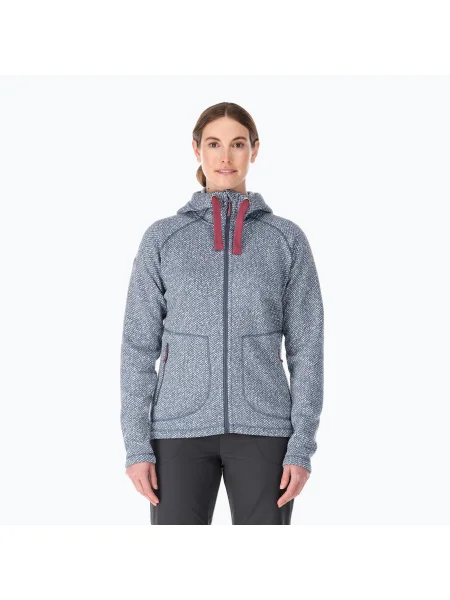 Pulover pentru femei Rab Amy Hoody Bering Sea