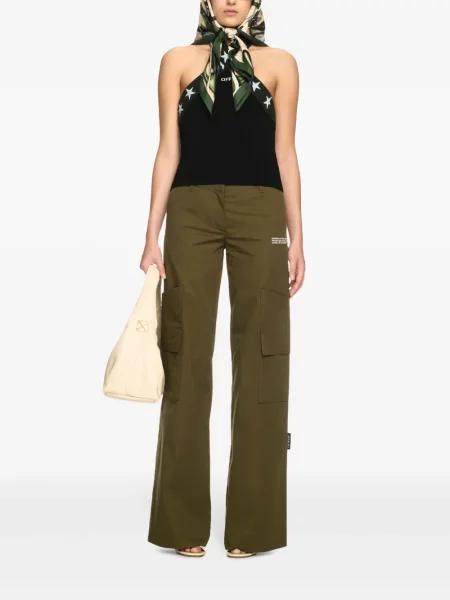 Pantaloni cargo Off-white alb