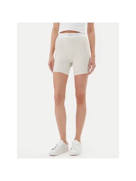 Calvin Klein Underwear Kratke pidžama hlače Slim Fit bež