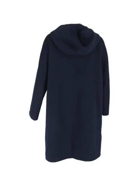 Palton Max Mara cu glugă albastru