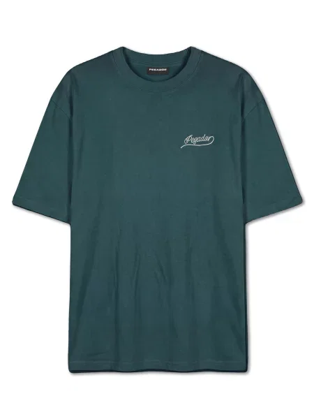 Pegador Tricou Massa verde închis / murdar alb