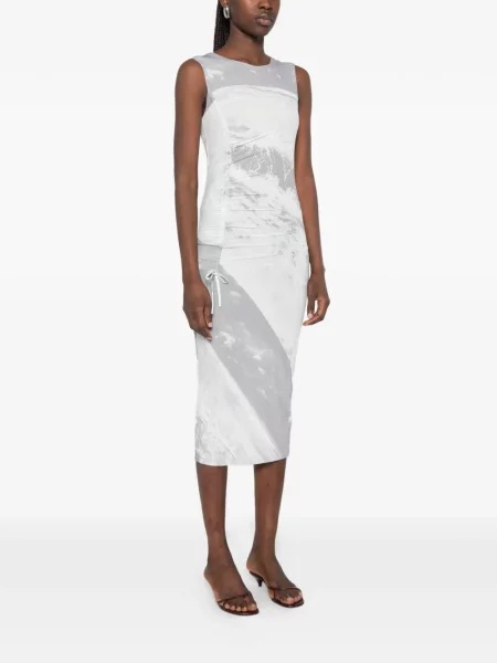 Rochie midi Patrizia Pepe cu imagine gri