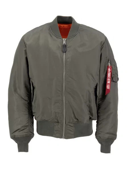 Яке бомбър с две лица Alpha Industries Reversible с преходна изолация зелено