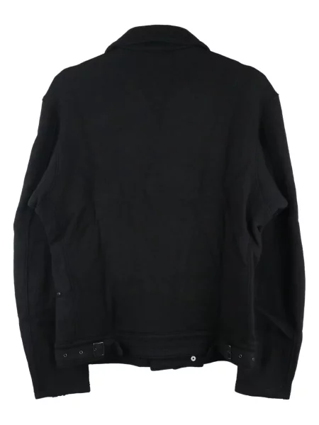 Veltinio baikeris striukė Yohji Yamamoto juoda
