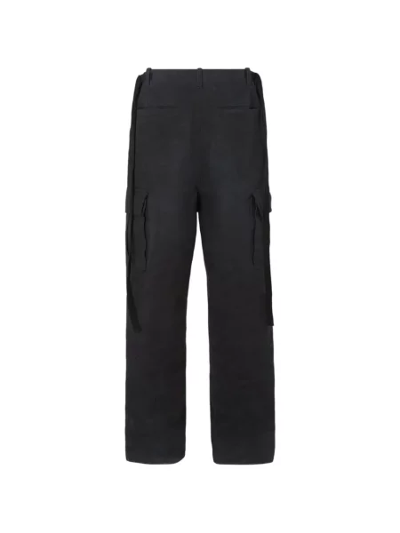 Pantaloni cargo Fendi cu autograf negru
