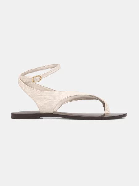 Twinset sandale pentru femei din piele bej