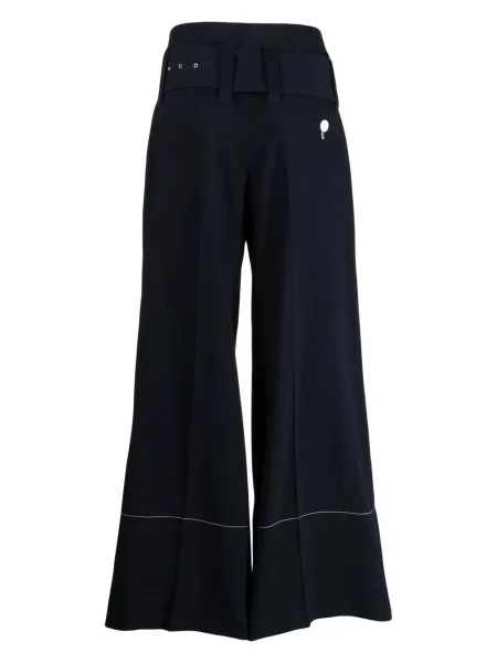 Široké kalhoty Celine Pre-owned modré