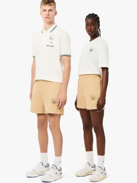 Дитячі шорти Lacoste бежеві