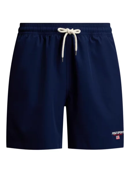 Ριγέ δερμάτινος κάλτσες Polo Ralph Lauren με κορδόνι μαύρο