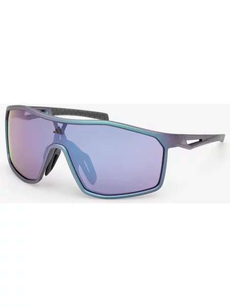 Okulary adidas Sport Kalidro fioletowe lustrzane soczewki niebieskie