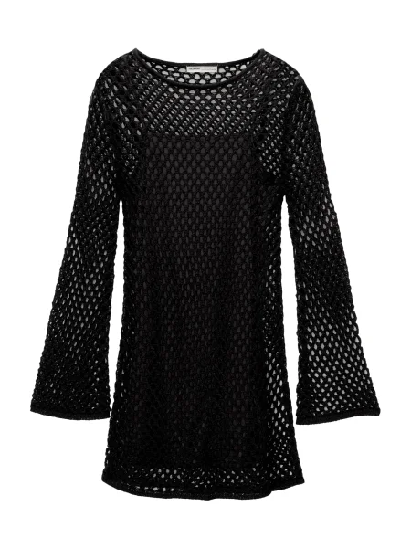 Pull&Bear Rochie tricotat negru