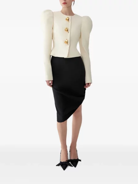 Scurt fustă Carolina Herrera asimetrică negru