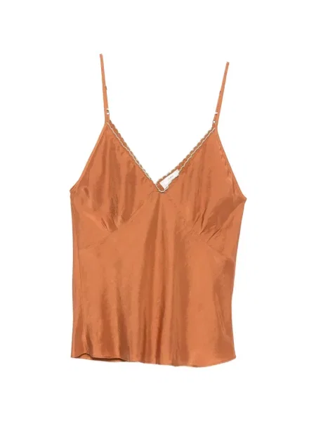 Top Forte_forte cu broderie portocaliu