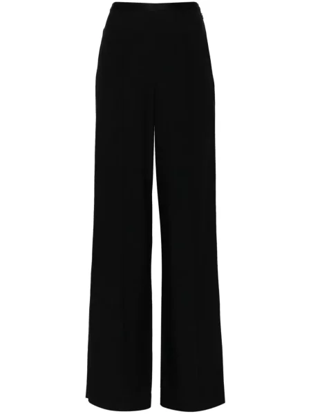 Spodnie Taller Marmo z wysoką talią z krepy czarne