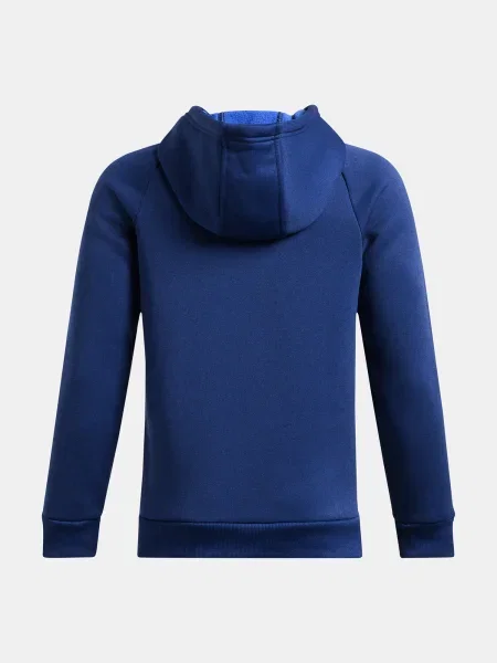 Hanorac cu glugă copii Under Armour albastru