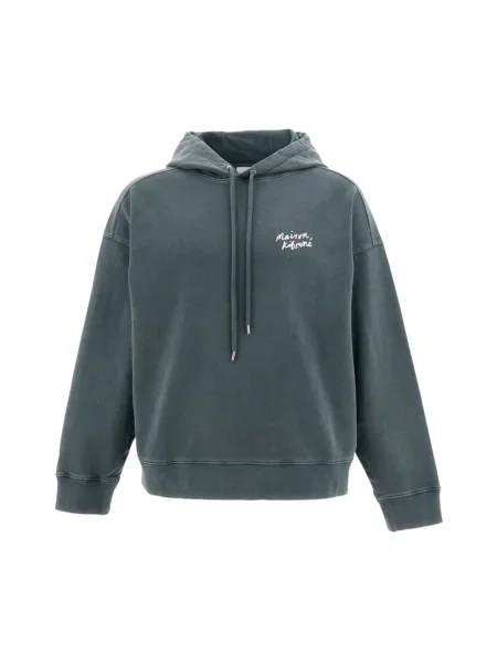 Bluza z kapturem Maison Kitsune z kapturem szara