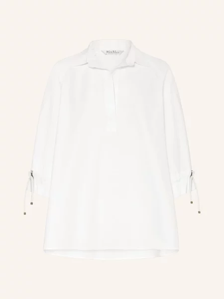 Max Mara Oversized Halenka Adorni S Rukávem bílá