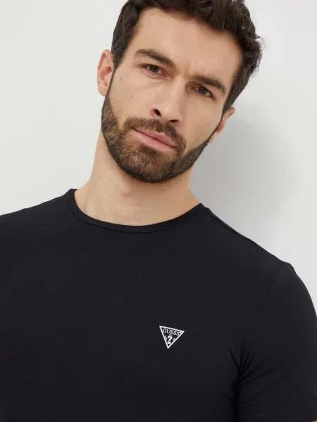 Tričko Guess CALEB černá