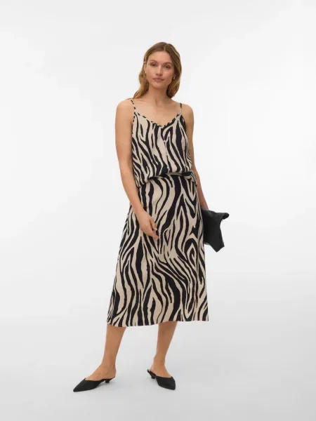 VERO MODA Top VMMYMILO gri deschis negru